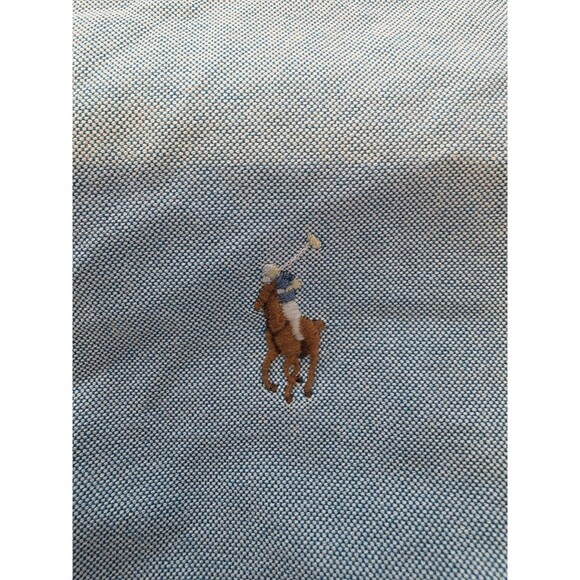 Ralph Lauren Men's Shirt L Button Down Blue Preppy Old Money Large - Picture 2 of 7